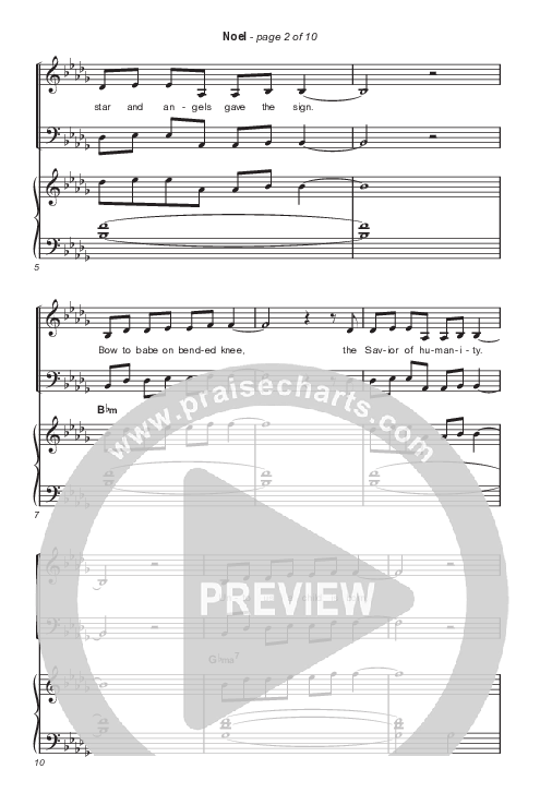Noel (Choral Anthem SATB) Octavo (SATB & Pno) (Lauren Daigle / Arr. Luke Gambill)