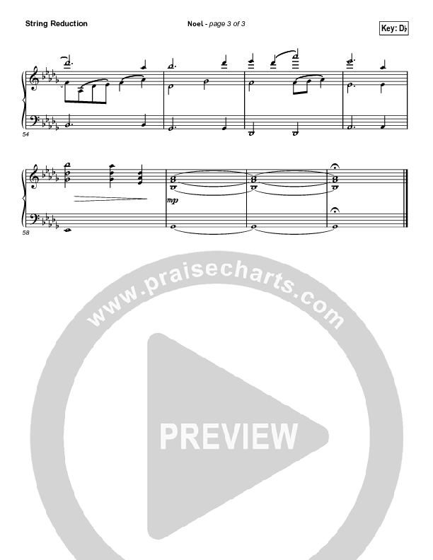 Noel (Choral Anthem SATB) String Reduction (Lauren Daigle / Arr. Luke Gambill)