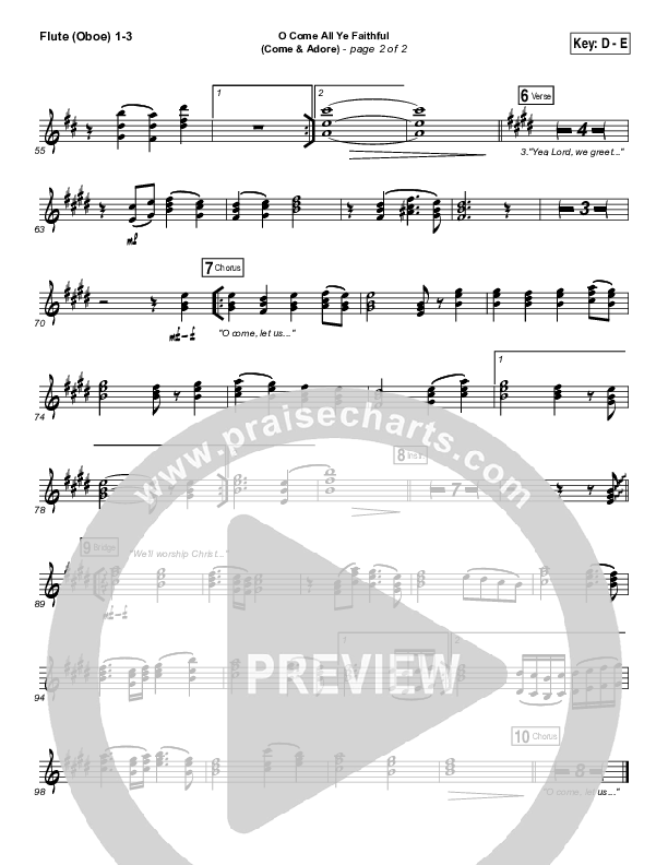 O Come All Ye Faithful (Come And Adore) Wind Pack (Darlene Zschech / HopeUC)