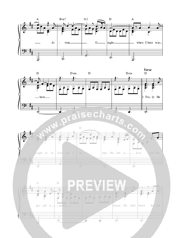 O Holy Night Choir Sheet (SATB) (Darlene Zschech / HopeUC)