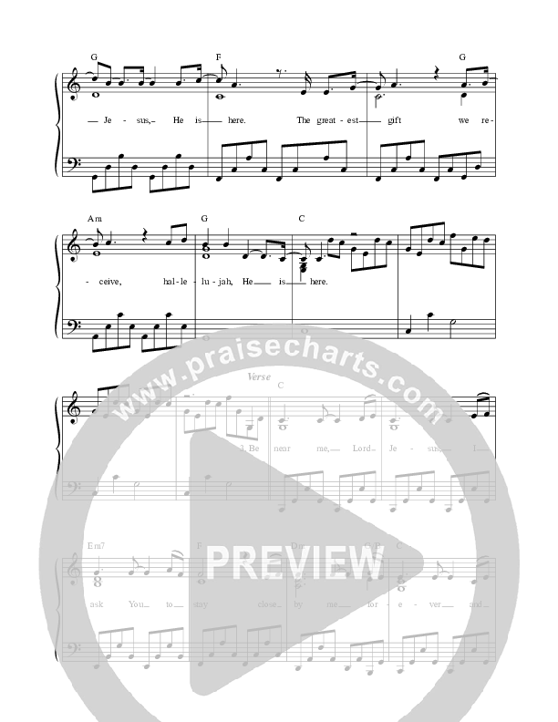 Away In A Manger (He Is Here) Choir Sheet (SATB) (Darlene Zschech / HopeUC)