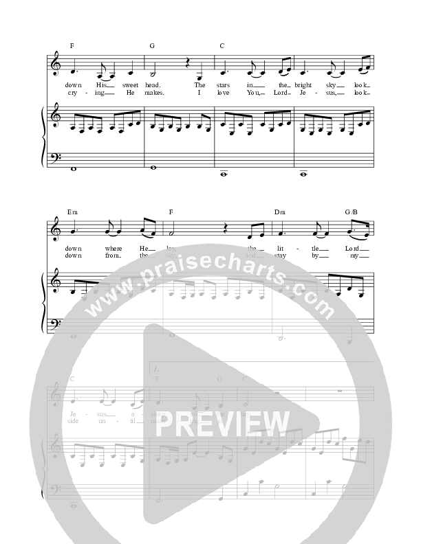 Away In A Manger (He Is Here) Piano/Vocal (Darlene Zschech / HopeUC)