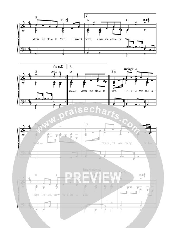 Draw Me Close Choir Sheet (SATB) (Ben & Noelle Kilgore)
