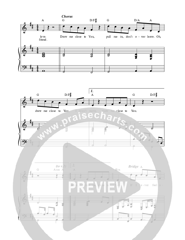 Draw Me Close Piano/Vocal (Ben & Noelle Kilgore)