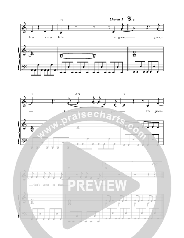 Grace Grace Piano/Vocal (Ben & Noelle Kilgore)