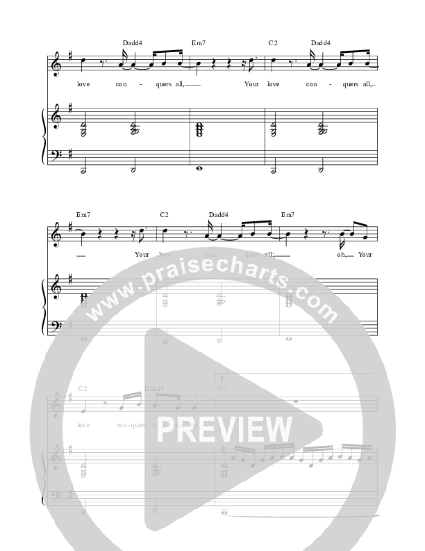 Love Conquers All Piano/Vocal (Ben & Noelle Kilgore)
