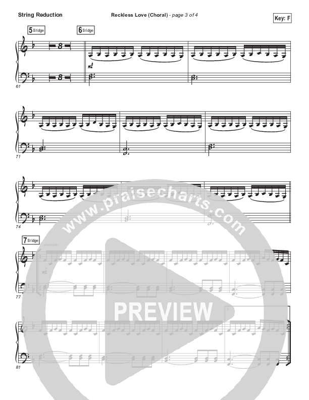 Reckless Love (Choral Anthem SATB) Synth Strings (Bethel Music / Cory Asbury / Arr. Luke Gambill)