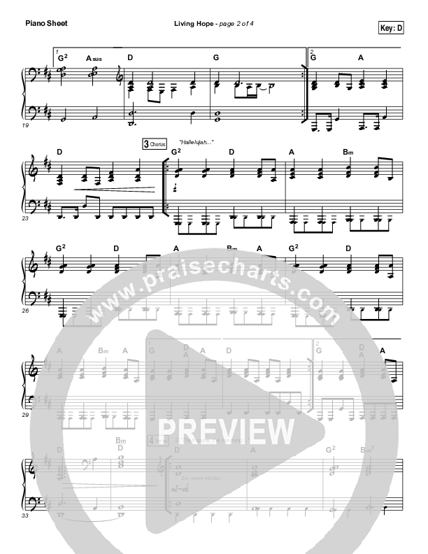 Living Hope (Choral Anthem SATB) Piano Sheet (Phil Wickham / Arr. Luke Gambill)