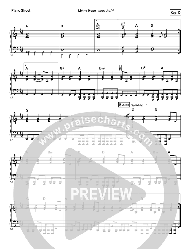 Living Hope (Choral Anthem SATB) Piano Sheet (Phil Wickham / Arr. Luke Gambill)