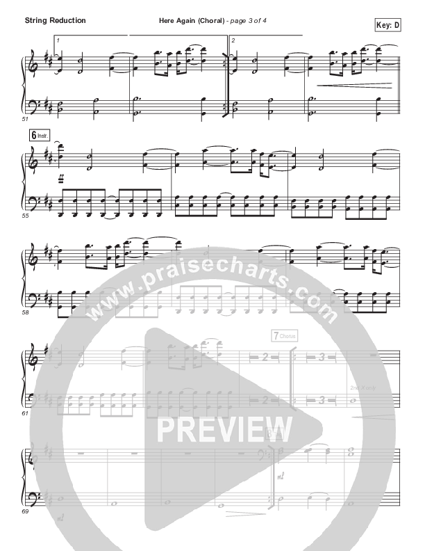 Here Again (Choral Anthem SATB) Synth Strings (Elevation Worship / Arr. Luke Gambill)