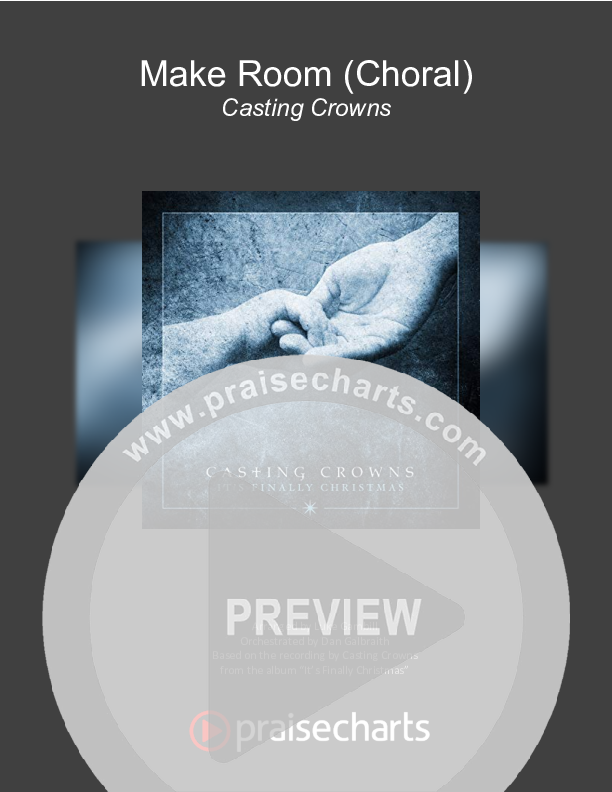 Make Room (Choral Anthem SATB) Cover Sheet (Casting Crowns / Arr. Luke Gambill)