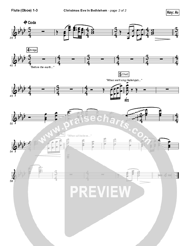 Christmas Eve In Bethlehem Flute/Oboe 1/2/3 (Hannah Kerr)