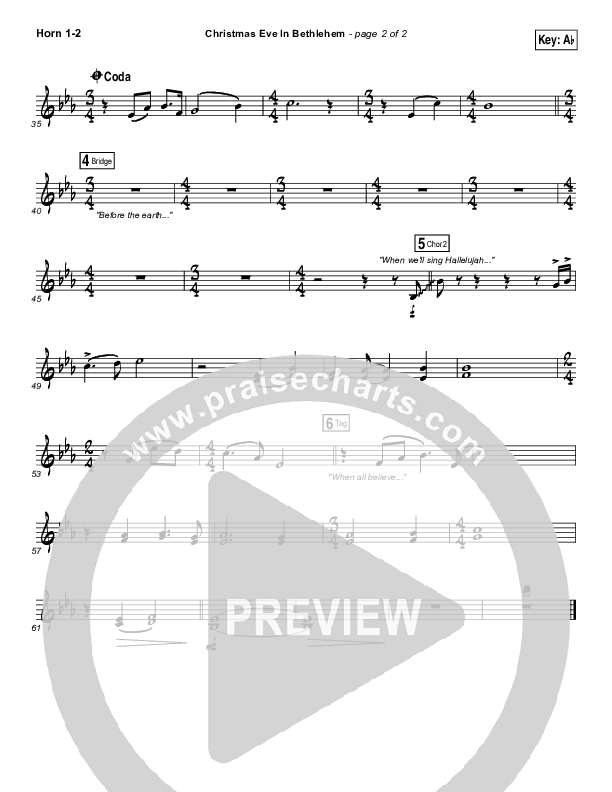 Christmas Eve In Bethlehem French Horn 1/2 (Hannah Kerr)