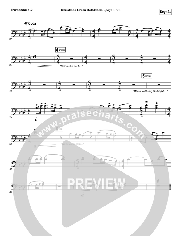 Christmas Eve In Bethlehem Trombone 1/2 (Hannah Kerr)