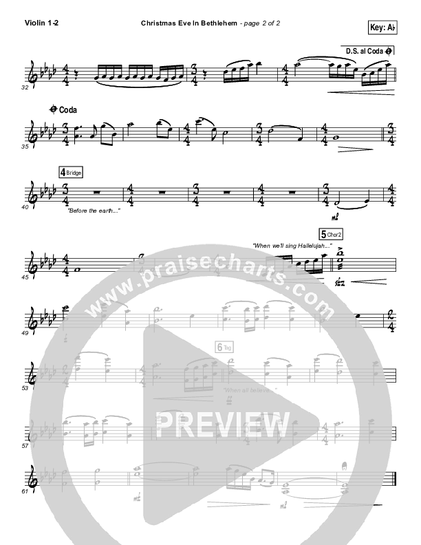 Christmas Eve In Bethlehem Violin 1/2 (Hannah Kerr)