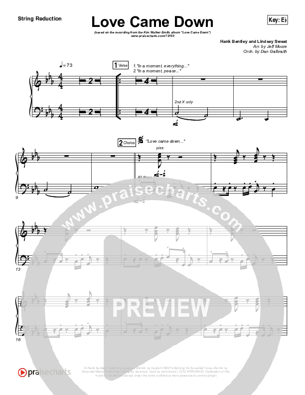 Love Came Down Synth Strings (Kim Walker-Smith)