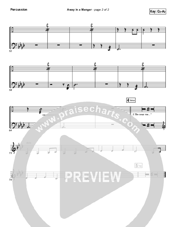 Away In A Manger Percussion (Lauren Daigle)