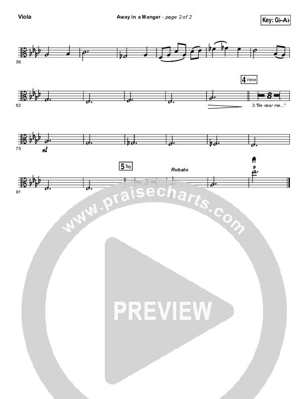 Away In A Manger Viola (Lauren Daigle)