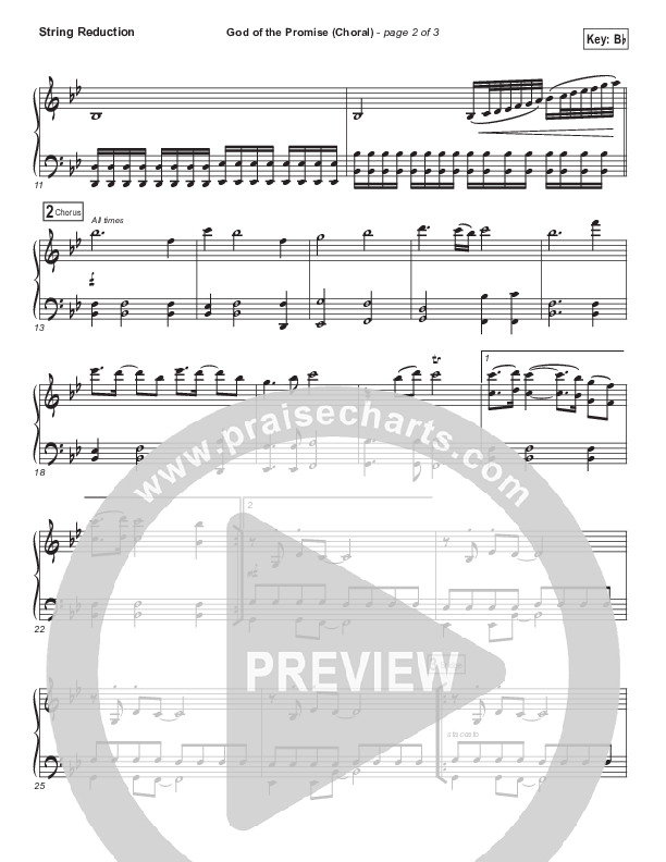 God Of The Promise (Choral Anthem SATB) Synth Strings (Elevation Worship / Arr. Luke Gambill)