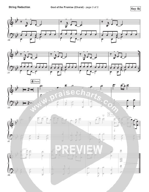 God Of The Promise (Choral Anthem SATB) Synth Strings (Elevation Worship / Arr. Luke Gambill)