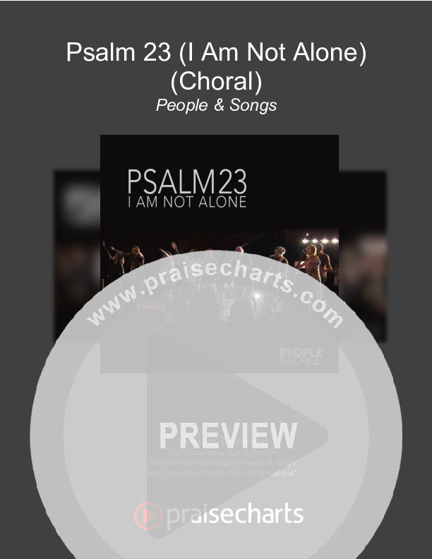 Psalm 23 (I Am Not Alone) (Choral Anthem SATB) Orchestration (People & Songs / Arr. Luke Gambill)