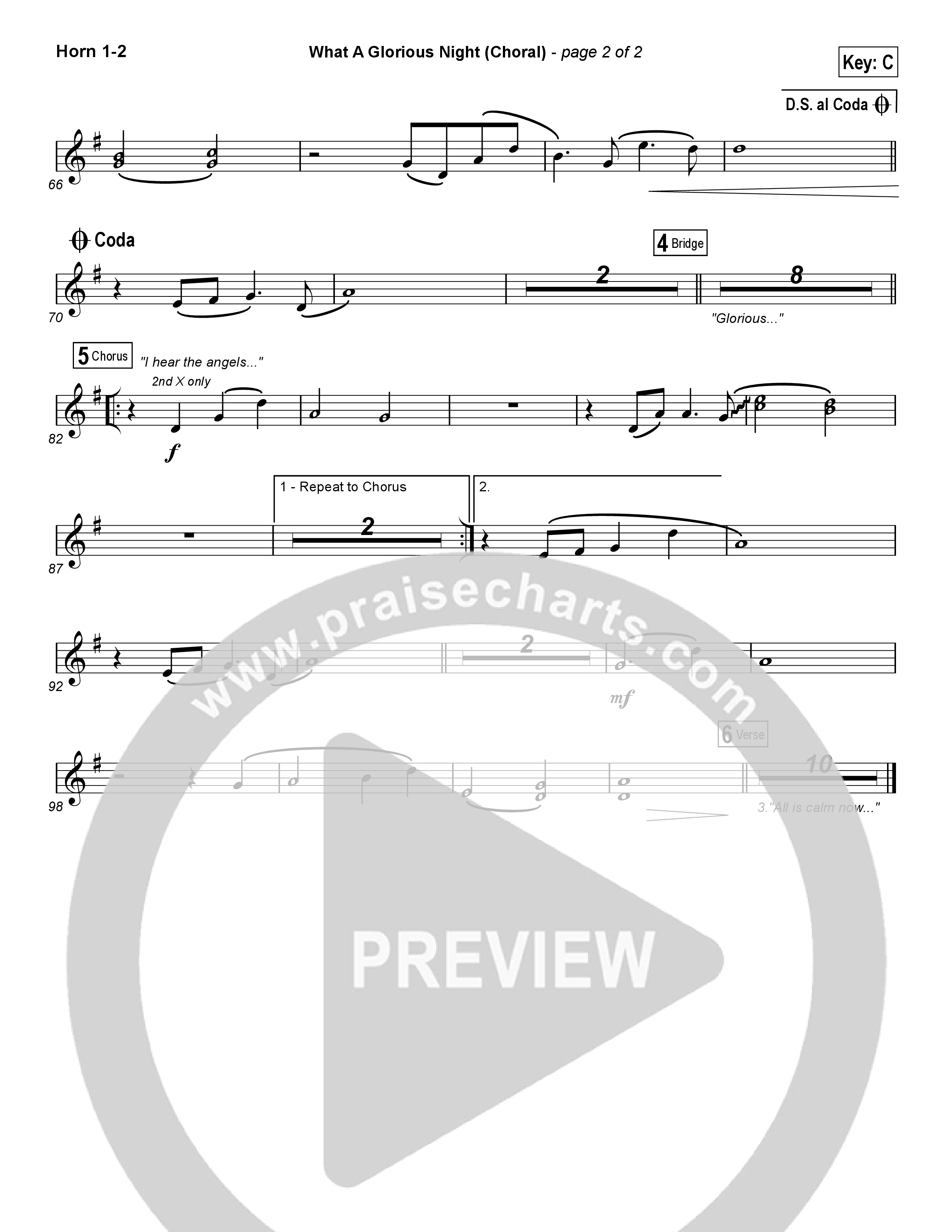 What A Glorious Night (Choral Anthem SATB) Brass Pack (Sidewalk Prophets / Arr. Luke Gambill)