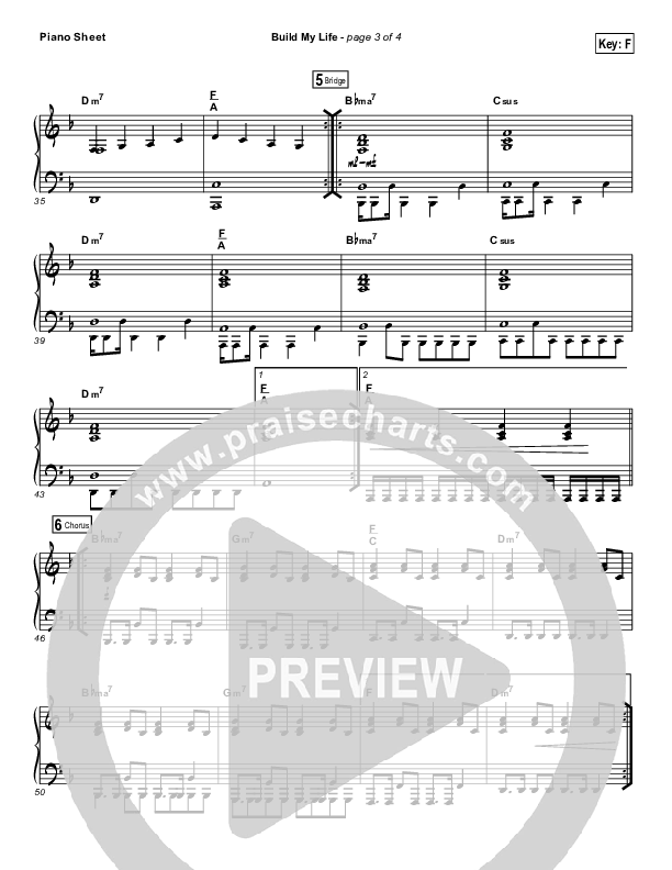 Build My Life (Choral Anthem SATB) Piano Sheet (Passion / Brett Younker / Arr. Luke Gambill)