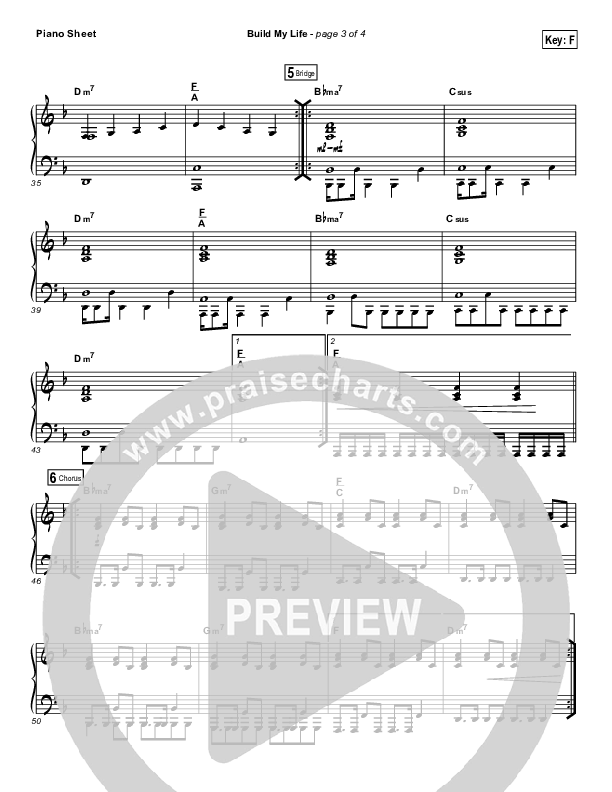 Build My Life (Choral Anthem SATB) Piano Sheet (Passion / Brett Younker / Arr. Luke Gambill)
