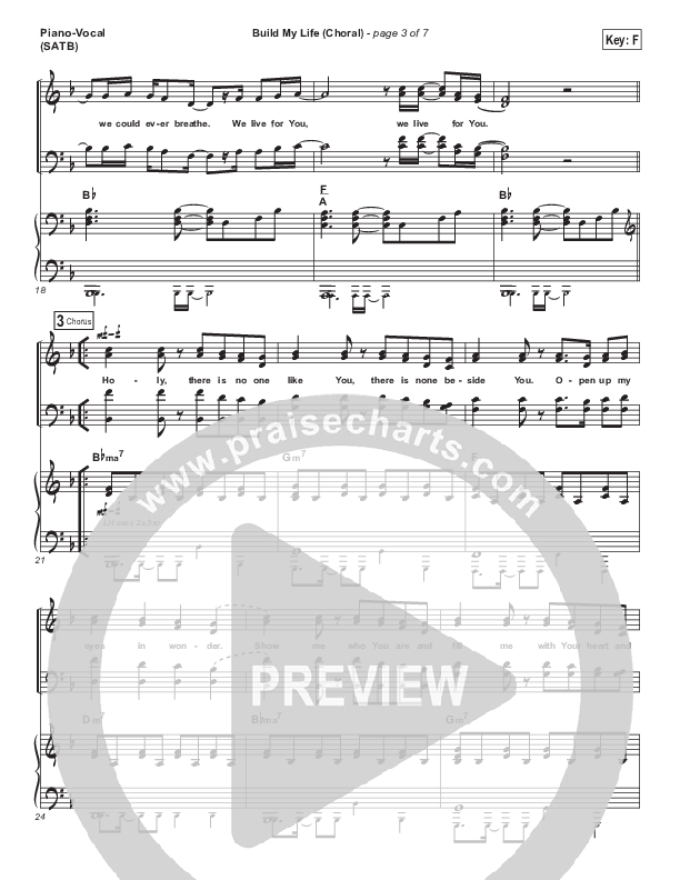 Build My Life (Choral Anthem SATB) Piano/Vocal (SATB) (Passion / Brett Younker / Arr. Luke Gambill)