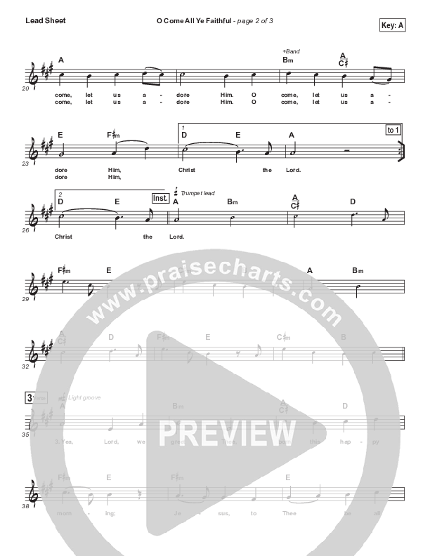 O Come All Ye Faithful Lead (SAT) (Kings Kaleidoscope)