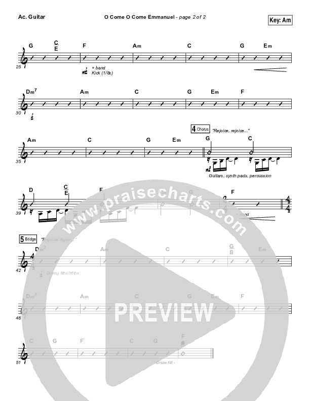 O Come O Come Emmanuel Acoustic Guitar (Hannah Kerr)