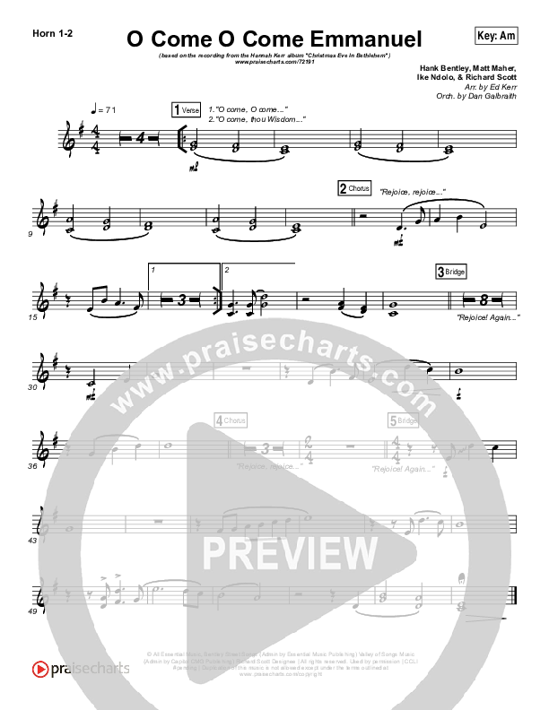 O Come O Come Emmanuel French Horn 1/2 (Hannah Kerr)