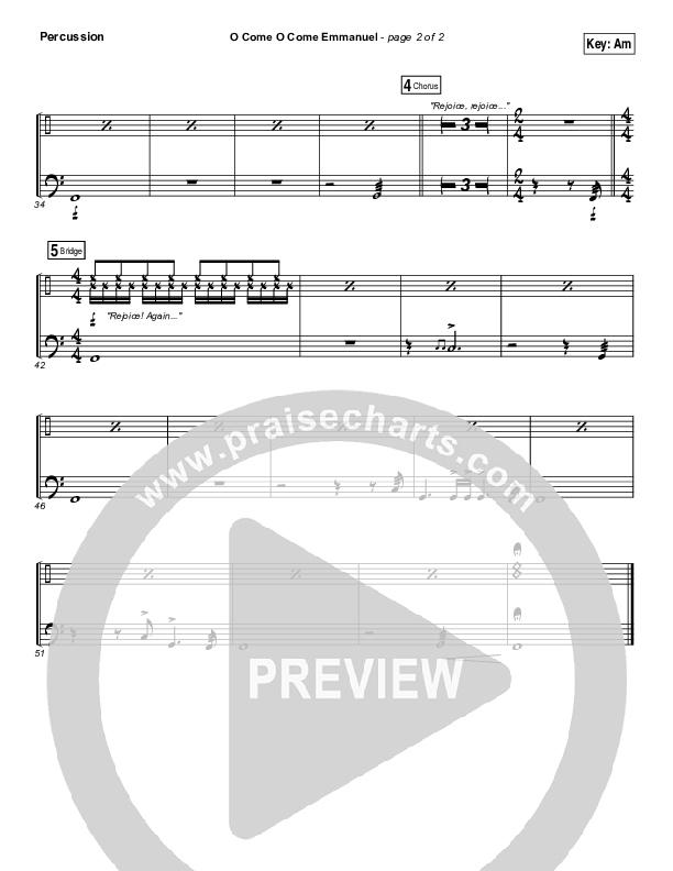 O Come O Come Emmanuel Percussion (Hannah Kerr)