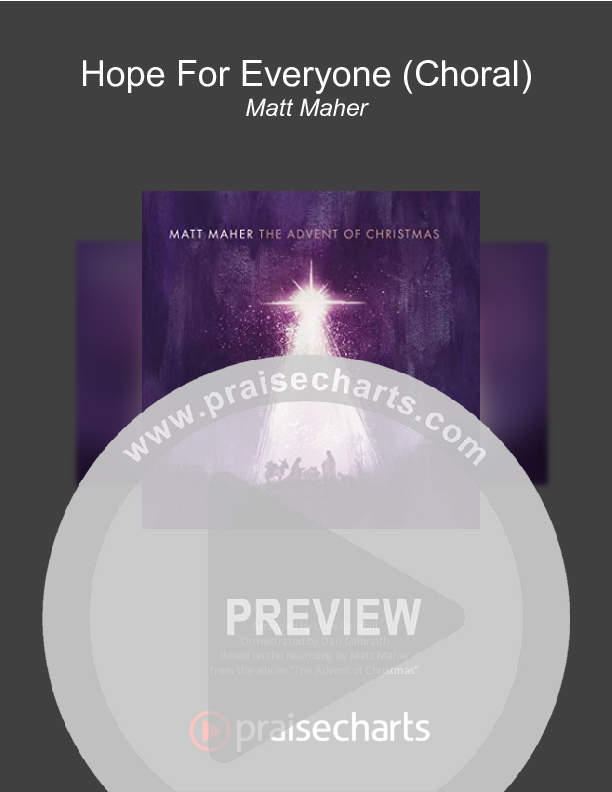 Hope For Everyone (Choral Anthem SATB) Cover Sheet (Matt Maher / Arr. Luke Gambill)