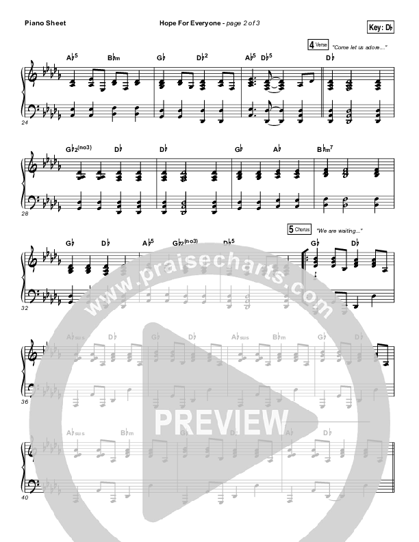 Hope For Everyone (Choral Anthem SATB) Piano Sheet (Matt Maher / Arr. Luke Gambill)