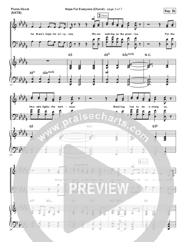 Hope For Everyone (Choral Anthem SATB) Piano/Vocal Pack (Matt Maher / Arr. Luke Gambill)
