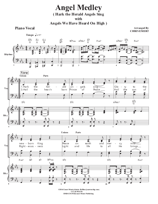 Angels Medley Piano/Vocal (Chris Emert)