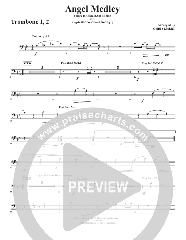 Angels Medley Trombone 1/2 (Chris Emert)