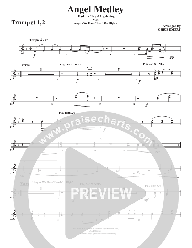 Angels Medley Trumpet 1,2 (Chris Emert)