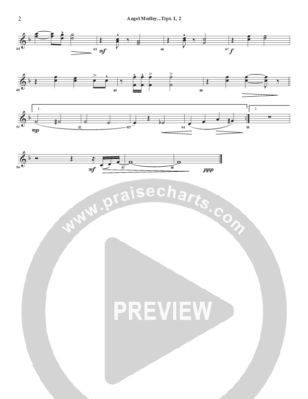 Angels Medley Trumpet 1,2 (Chris Emert)