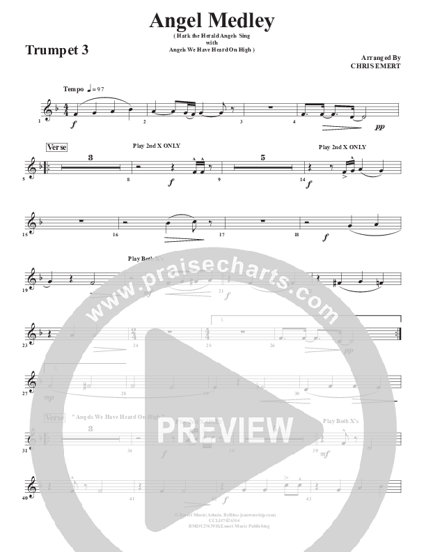 Angels Medley Trumpet 3 (Chris Emert)