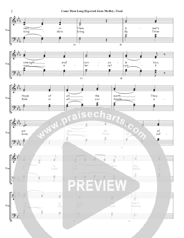 Come Thou Long Expected Jesus Choir Sheet (SATB) (Chris Emert)
