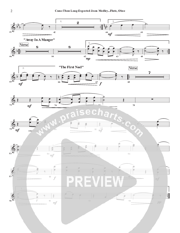 Come Thou Long Expected Jesus Flute/Oboe (Chris Emert)