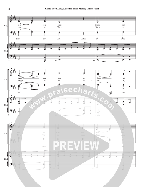 Come Thou Long Expected Jesus Piano/Vocal (Chris Emert)