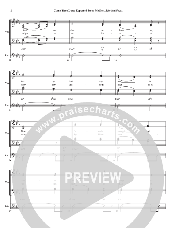 Come Thou Long Expected Jesus Rhythm/Vocal (Chris Emert)