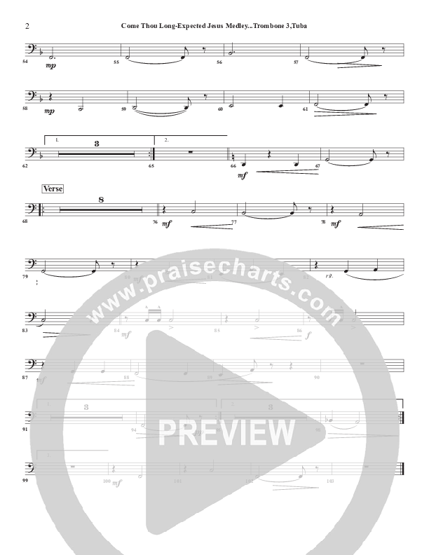 Come Thou Long Expected Jesus Trombone 3/Tuba (Chris Emert)