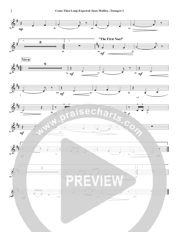 Come Thou Long Expected Jesus Trumpet 3 (Chris Emert)