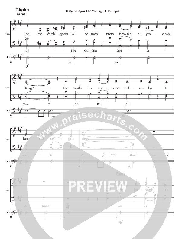 It Came Upon A Midnight Clear Rhythm/Vocal (Chris Emert)