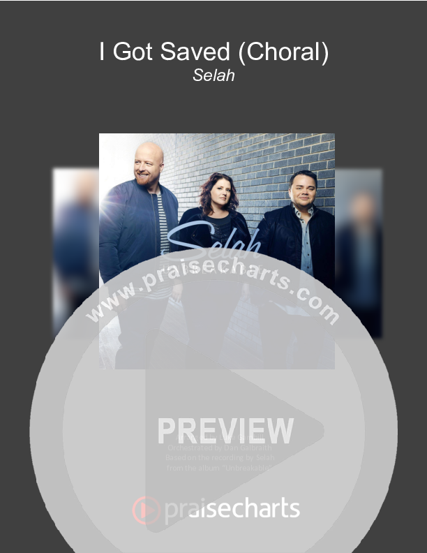 I Got Saved (Choral Anthem SATB) Cover Sheet (Selah / Arr. Luke Gambill)