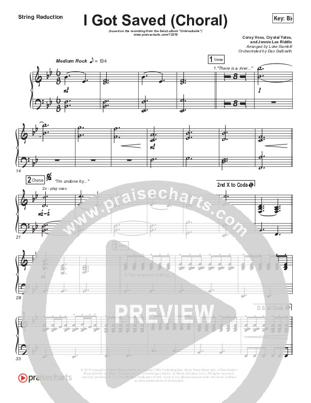 I Got Saved (Choral Anthem SATB) Synth Strings (Selah / Arr. Luke Gambill)